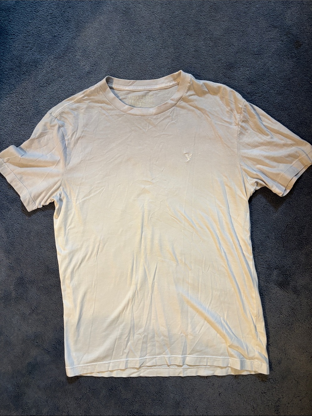 Men's American Eagle Crew Neck T-Shirt in Ombré Gray